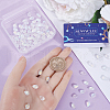 SUNNYCLUE 150Pcs Transparent Spray Painted Glass Charms GLAA-SC0001-97-3