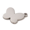 Non-Tarnish 304 Stainless Steel Charms STAS-E199-02P-2