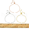 5Pcs Rack Plating Adjustable Brass Slider Bracelet Making MAK-FS0001-03G-5