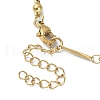 Ion Plating(IP) 304 Stainless Steel Bar Link Chain Necklaces for Women NJEW-D052-02G-3