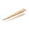 Brass Micro Pave Cubic Zirconia Pendants KK-B127-11G-2