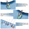   Natural Mixed Stone Pendants G-PH0001-28AS-4