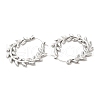 304 Stainless Steel Hoop Earrings for Women STAS-D084-21P-2