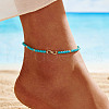 925 Sterling Silver Anklets AJEW-Z029-25G-3