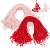 SOFPLATE 400Pcs 2 Colors Polyester Thread Ties FIND-SP0002-90-1
