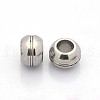 Tarnish Resistant Rondelle 201 Stainless Steel Beads STAS-N044-19-1