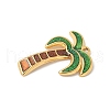 304 Stainless Steel Enamel Pendants STAS-V015-32G-2