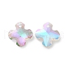 Electroplated Glass Pendants EGLA-M029-01-03-2