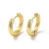 Rack Plating Brass Hinged Textured Hoop Earrings for Women EJEW-E270-21G-1