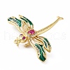 Rack Plating Brass Micro Pave Cubic Zirconia Pendants KK-E281-06G-02-2