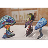 Double-sided Painted Flat Acrylic Mushroom Ornament PW-WG283BE-01-2