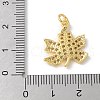 Brass Micro Pave Cubic Zirconia Pendants KK-P292-09G-3