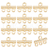 BENECREAT 12Pcs Brass Chandelier Components Links KK-BC0013-38C-1
