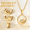 Unicraftale 4Pcs 2 Styles Ion Plating(IP) 304 Stainless Steel Pendants STAS-UN0061-11-5