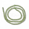 Natural Peridot Beads Strands G-F596-04-3mm-2