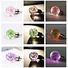 Round Transparent Glass Wishing Pendants GLAA-PH0007-21P-3