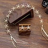 Starfish Alloy Crystal Rhinestone Hairband & Stud Earrings Sets FS-WGF7E24-01-5