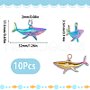 SUNNYCLUE Ion Plating(IP) 304 Stainless Steel Pendants STAS-SC0005-81-2