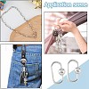 10Pcs 304 Stainless Steel Screw Carabiner Lock Charms STAS-HS0001-02-6