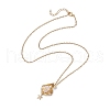 3Pcs 3 Styles Star Moon Stainless Steel Braided Chain Macrame Pouch Empty Stone Holder Pendant Necklace Making NJEW-JN04956-01-6