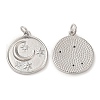 Brass Micro Pave Cubic Zirconia Pendants KK-M246-35P-1