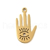 304 Stainless Steel Pendants STAS-S123-03G-08-1