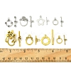 8 Styles Tibetan Style Alloy Toggle Clasps FIND-FS0002-43-5