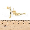 Brass Stud Earring Findings KK-M326-19G-3