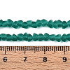Frosted Transparent Glass Beads Strands GLAA-N016-4mm-04-4