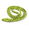 Spray Painted Glass Bead Strands X-GLAD-S075-8mm-29-3