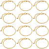 SOFPLATE 14Pcs Brass European Style Bracelet Making MAK-SP0001-02-1