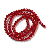 Opaque Solid Color Imitation Jade Glass Beads Strands EGLA-A039-P4mm-D01-2