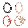 Hand Painted Acrylic with Enamel Beads MACR-K354-12-3