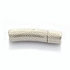 Tarnish Resistant Column 304 Stainless Steel Bayonet Necklace Clasps STAS-O035-5mm-02-1