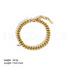 Simple Stainless Steel Curb Chains Bracelets for Summer Beach PM6439-1-1