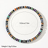 Natural Mixed Gemstone Cylinder Beads Stretch Bracelets for Men VL2567-5
