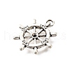 Tibetan Style Alloy Pendant Rhinestone Settings TIBE-L008-37AS-2