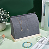 PU Imitation Leather Necklace Stands NDIS-WH0006-19B-4
