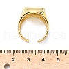 Brass Adjustable Open Cuff Rings for Women RJEW-A065-04G-5