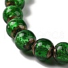 Handmade Gold Sand Lampwork Beads Strands LAMP-P062-01D-4