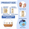 20Pcs 4 Style Brass Filigree Box Clasps KK-PJ0001-15-15