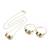 Bohemia Brass Jewelry Set SJEW-F224-02G-2