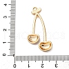 Cherry Alloy Pendants PALLOY-S051-01B-G-3