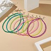Crackle Glass Beaded Necklace Sets for Women NJEW-JN04194-7
