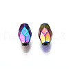 Rack Plating Rainbow Color Alloy Beads PALLOY-S180-339-2