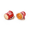 Rack Plating Alloy Enamel Charms ENAM-T015-013G-NR-2