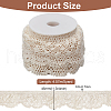 FINGERINSPIRE 5 Yards Cotton Flower Lace Ribbon OCOR-FG0002-54-2