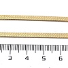 Brass Flat Snake Chain Necklaces for Men Women NJEW-G160-08G-5