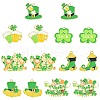14Pcs 7 Styles Saint Patrick's Day Alloy Enamel Pendants ENAM-FS0001-67-1