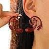 Spray Printed Alloy Stud Earrings WG1C64B-10-1
